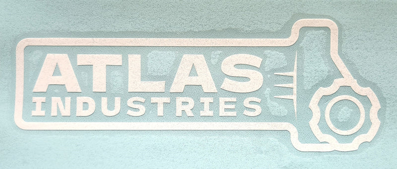 Atlas Industries Exterior Vinyl Decal: White or Black