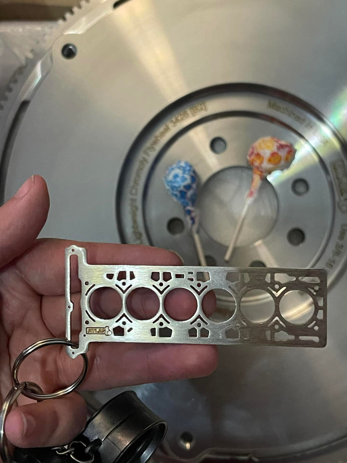 Als Key Chain Atlas Industries Stainless Key Chain