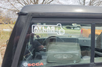 Atlas Industries Exterior Vinyl Decal: White